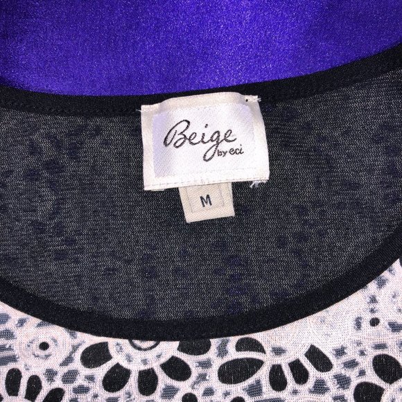 📌 Beige by eci Work to Weekend Ready Rayon Mix Lace Optic Sleeveless Dress - Picture 13 of 15